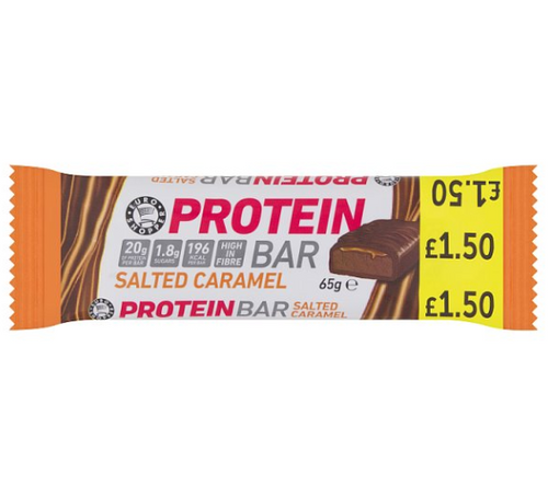 Euro shopper salted caramel protein bar