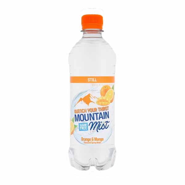 Mountain Mist Orange & Mango Flavoured Still Spring Water 500ml