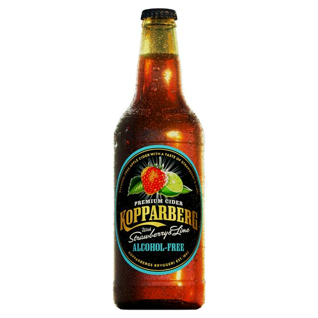 Kopparberg 0.0% Alcohol Free Cider Strawberry & Lime 8x500ml