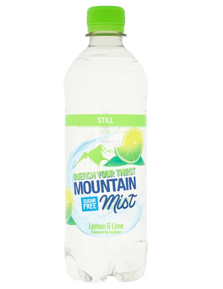 Mountain Mist Still Lemon & Lime Flavoured Spring Water 500ml x12