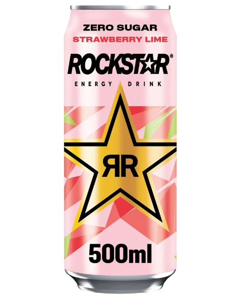 Rockstar Refresh Energy Drink Strawberry Lime 500ml x12