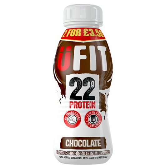 ÜFIT Chocolate Flavour High Protein Milkshake 310ml x12