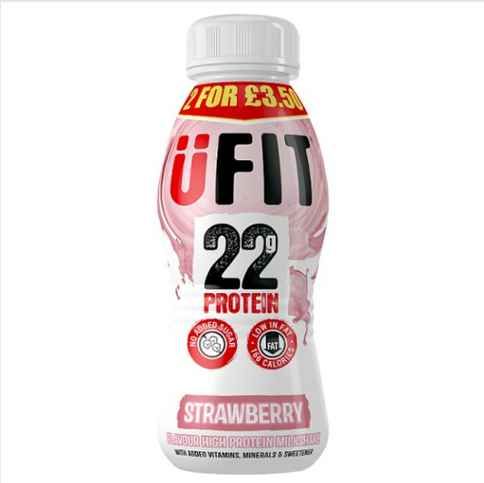 ÜFIT Strawberry Flavour High Protein Milkshake 310ml