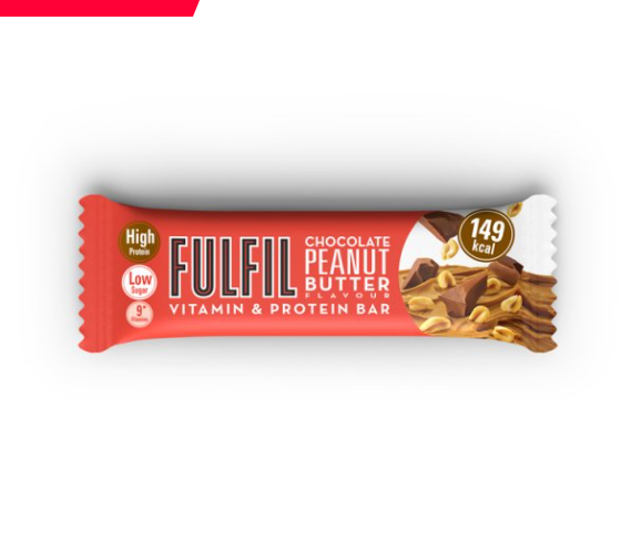 286635 Fulfil Chocolate Peanut Butter Flavour Vitamin & Protein Bar 40g x15