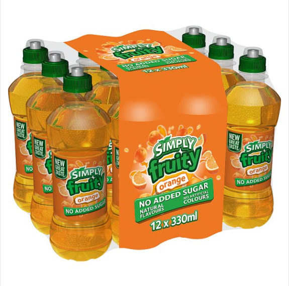 Simply Fruity Orange 12 x 330ml