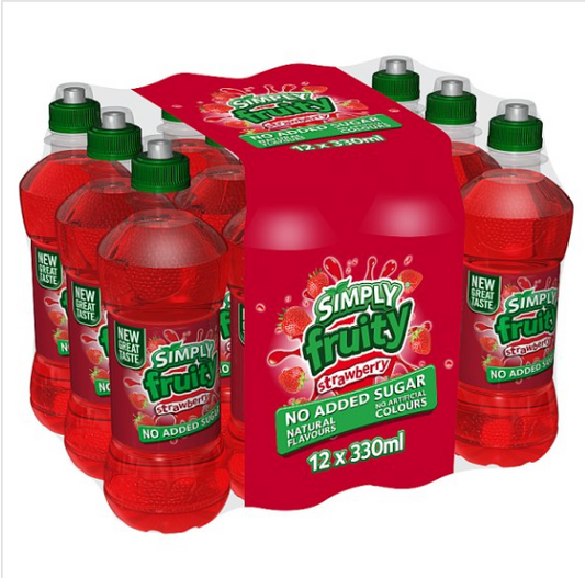 Simply Fruity Strawberry 12 x 330 ml