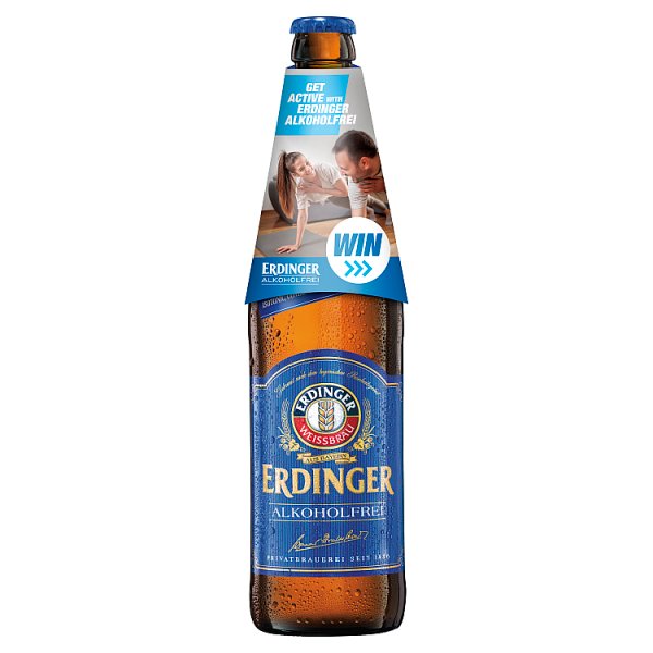 Erdinger Alkoholfrei Low Alcohol Wheat Beer 12 X 500ml Bottle