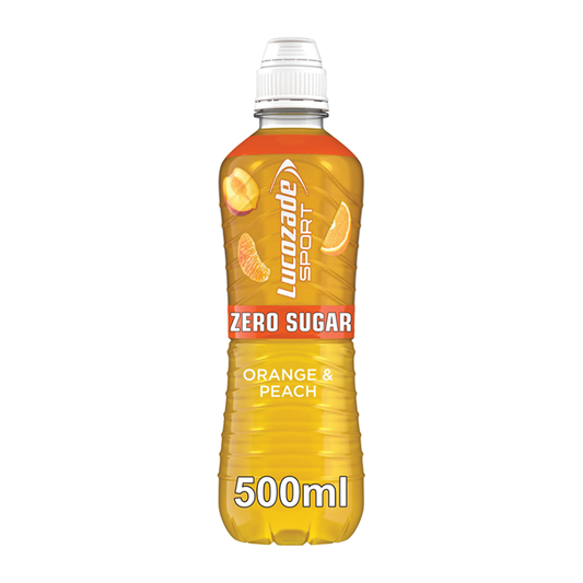 Lucozade Sport Zero Orange & Peach 500ml x12