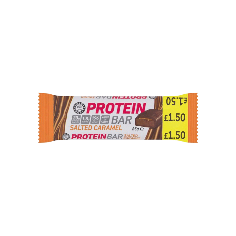 Euro Shopper Salted Caramel Protein Bar 65g x12