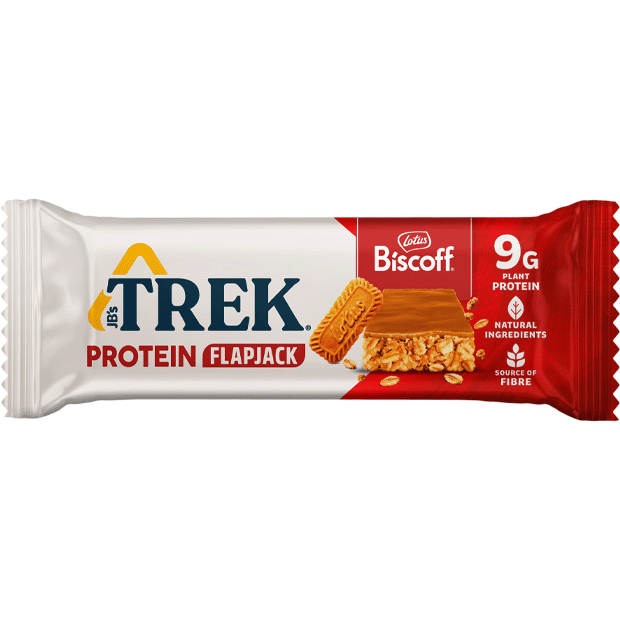 TREK Biscoff Protein Flapjack 50g X16