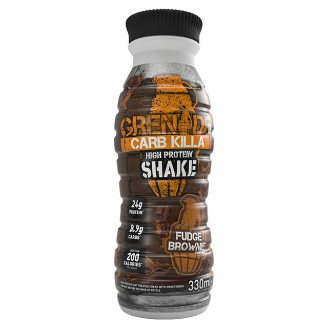 Grenade Carb Killa High Protein Shake Fudge Brownie Flavoured 330ml x8