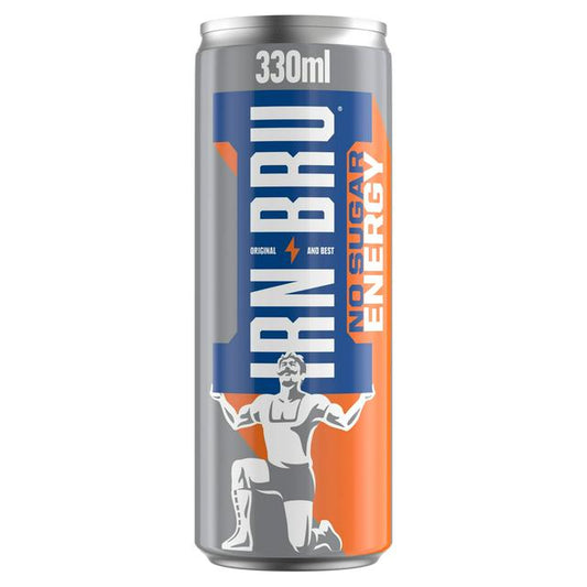 IRN-BRU Energy No Sugar 330ml x12