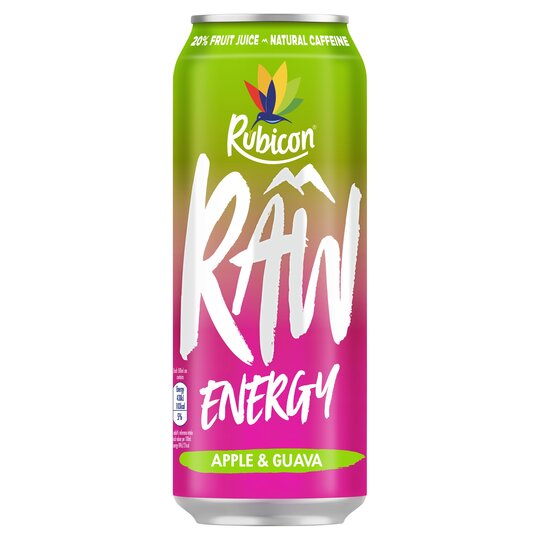 Rubicon Raw Energy Apple And Guava 500ml x 12