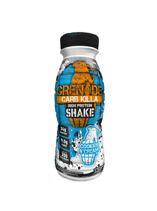 Grenade Carb Killa High Protein Shake Cookies & Cream 330ml x8