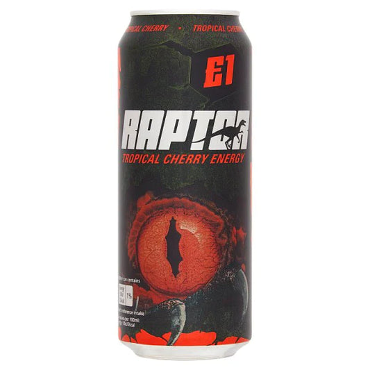 Raptor Tropical Cherry Energy 500ml x12