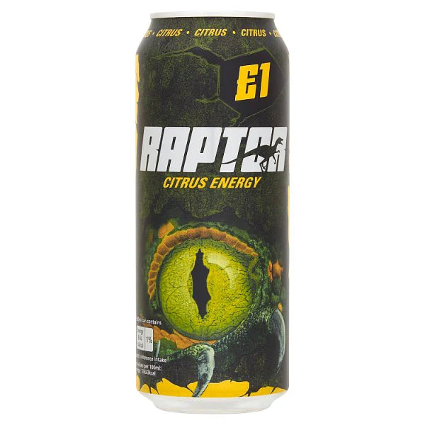 Raptor Citrus Energy 500ml x12